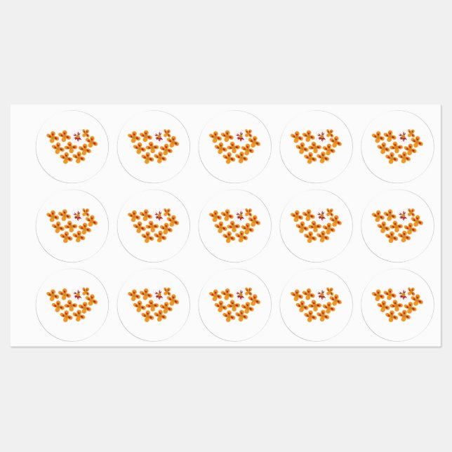 Decorative Style, Dull Orange, Cornell Red (Sheet)