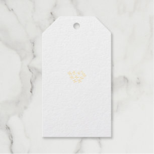 Decorative Style, Dull Orange, Cornell Red Gift Tags