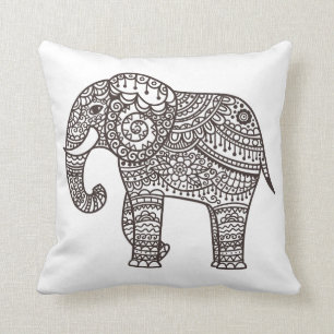 Decorative Style Elephant Cushion