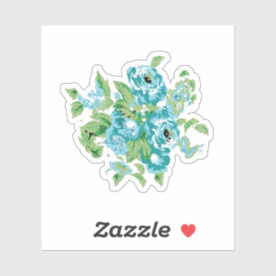Decorative Style, Mint Cream, Fountain Blue, Teal.