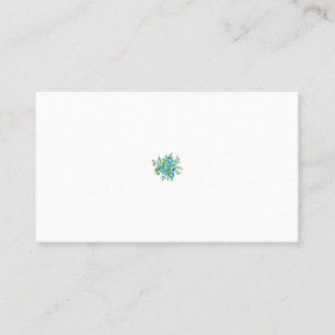Decorative Style, Mint Cream, Fountain Blue, Teal. Appointment Card