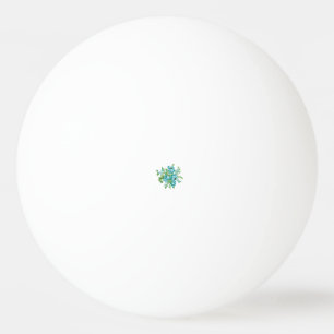 Decorative Style, Mint Cream, Fountain Blue, Teal. Ping Pong Ball