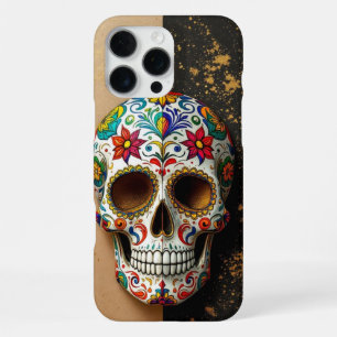 Decorative Sugar Skull iPhone 16 Pro Max Case