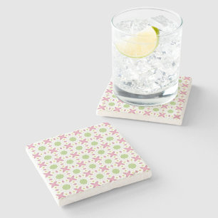 decorative symmetrical geometric pattern coaster 