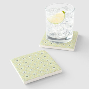 decorative symmetrical geometric pattern coaster 