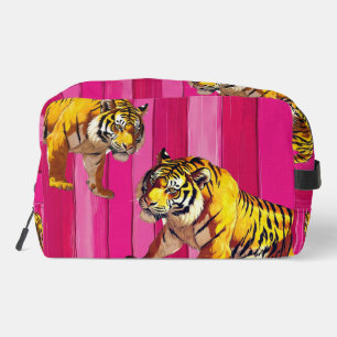 Decorative tiger colourful cosmetic bag