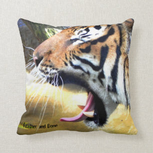 Decorative tiger pillow