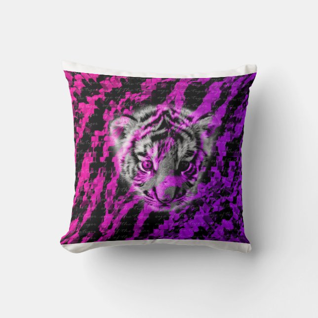 Decorative Tiger Pillow (Front)