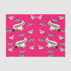 Decorative tissue paper aeroplanes