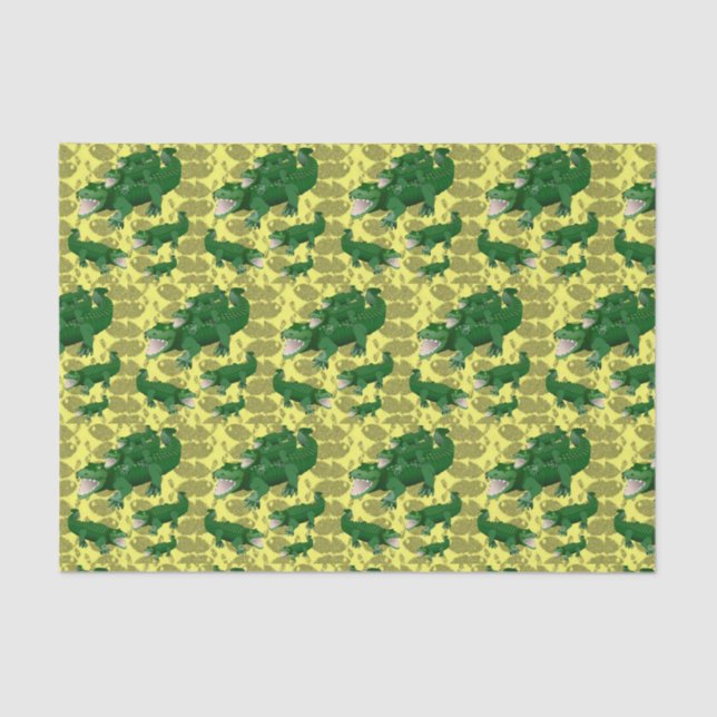 Decorative tissue paper Alligators (Front)