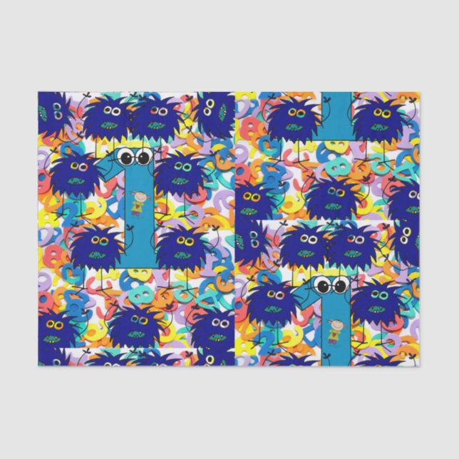 Decorative tissue paper baby first birthday (Front)