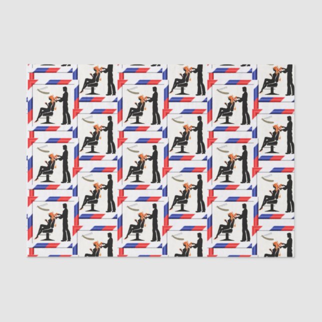 Decorative Tissue Paper Barber (Front)