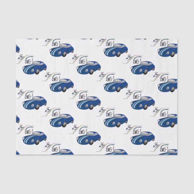 Decorative Tissue Paper Car Salesman (Front)