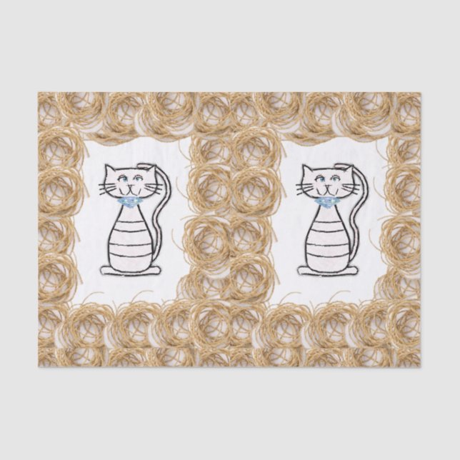 Decorative tissue paper Cat (Front)