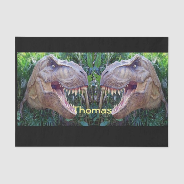 Decorative tissue paper dinosaurs Thomas (Front)