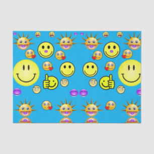 Decorative tissue paper faces