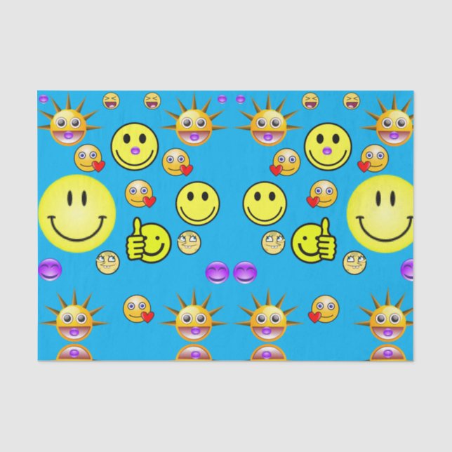 Decorative tissue paper faces (Front)