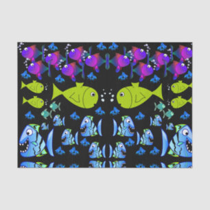 Decorative tissue paper fish