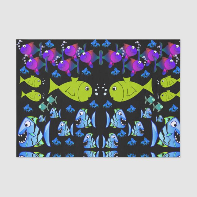 Decorative tissue paper fish (Front)