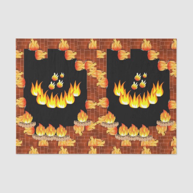 Decorative tissue paper Flame (Front)