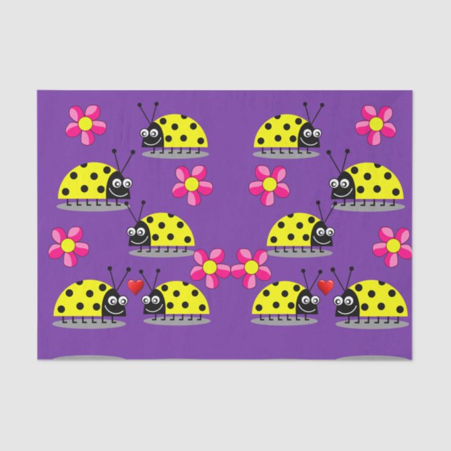 Decorative tissue paper ladybugs (Front)