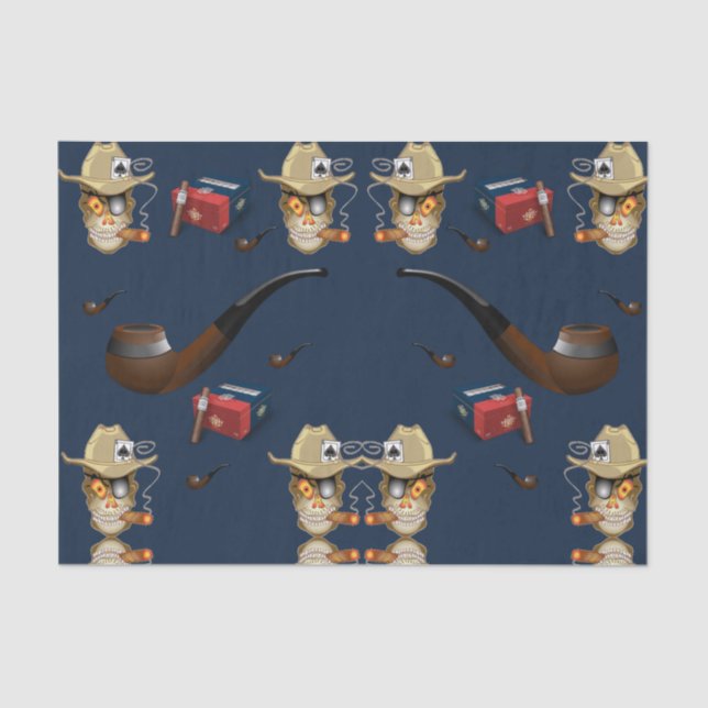 Decorative tissue paper mancave cigars (Front)