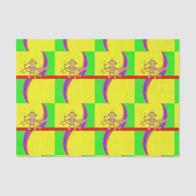 Decorative tissue paper Monkey (Front)