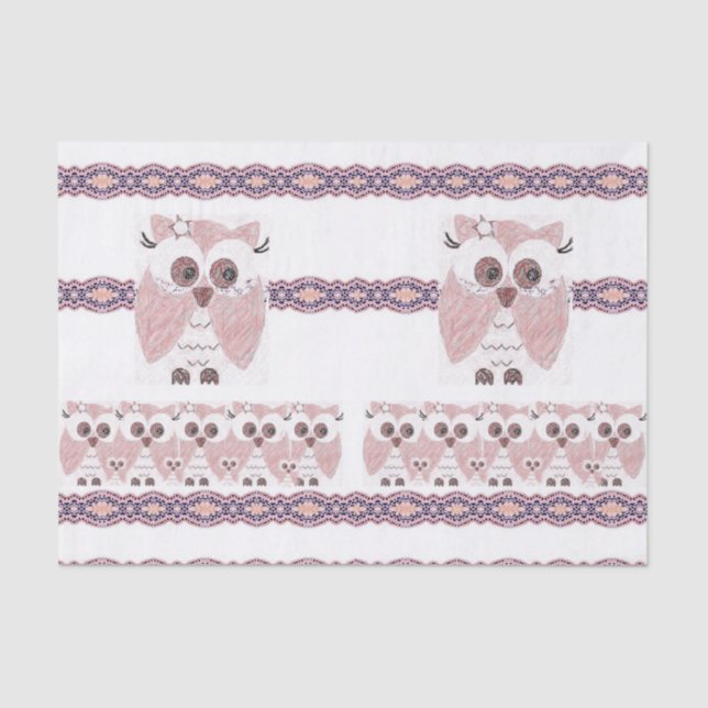 Decorative tissue paper Owl (Front)