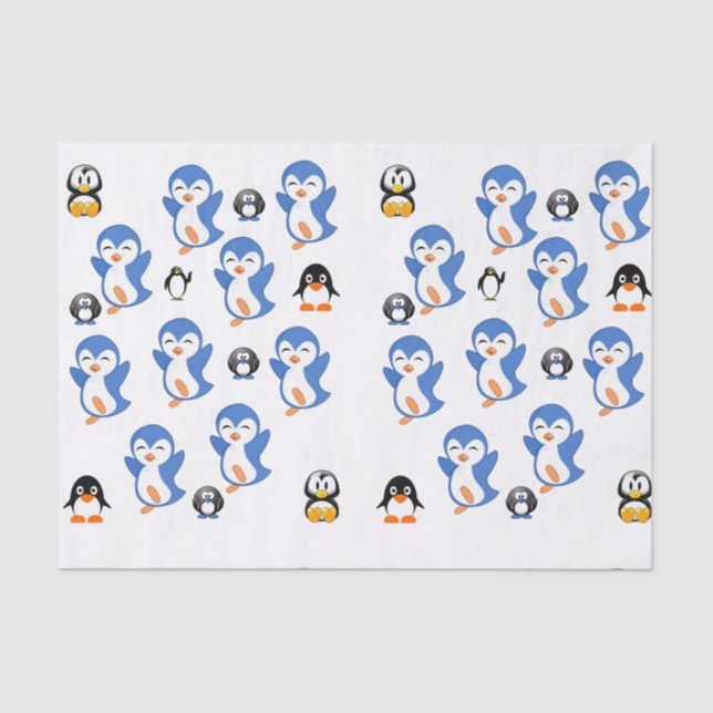 Decorative tissue paper Penguin (Front)