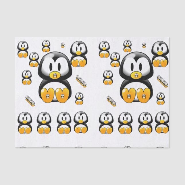 Decorative tissue paper Penguin (Front)