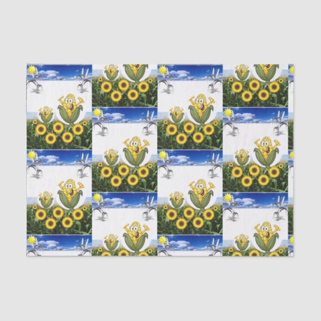 Decorative tissue paper popcorn (Front)