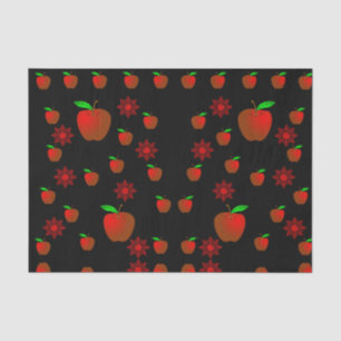 Decorative tissue paper red apples