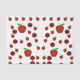 Decorative tissue paper red apples