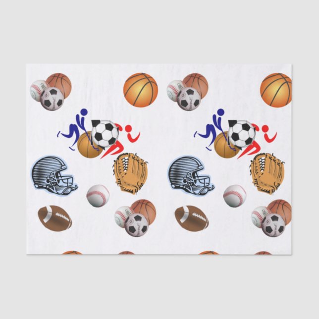 Decorative tissue paper sports (Front)