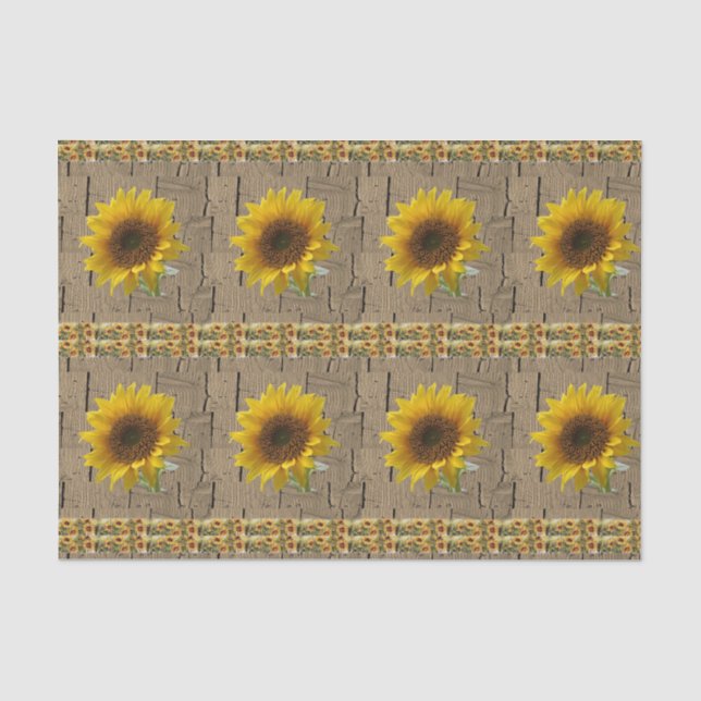 Decorative tissue paper Sunflower (Front)