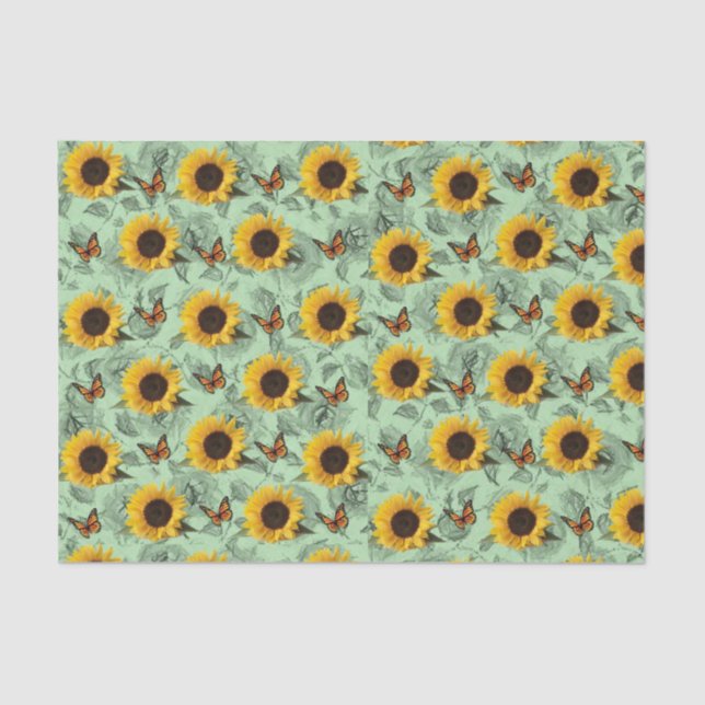Decorative tissue paper Sunflower (Front)