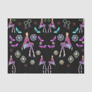 Decorative tissue paper teenagers shoes