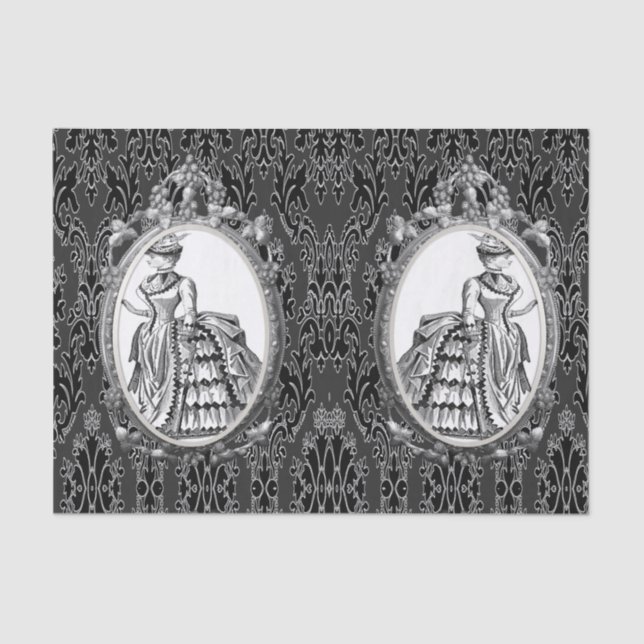 Decorative tissue paper vintage photos (Front)