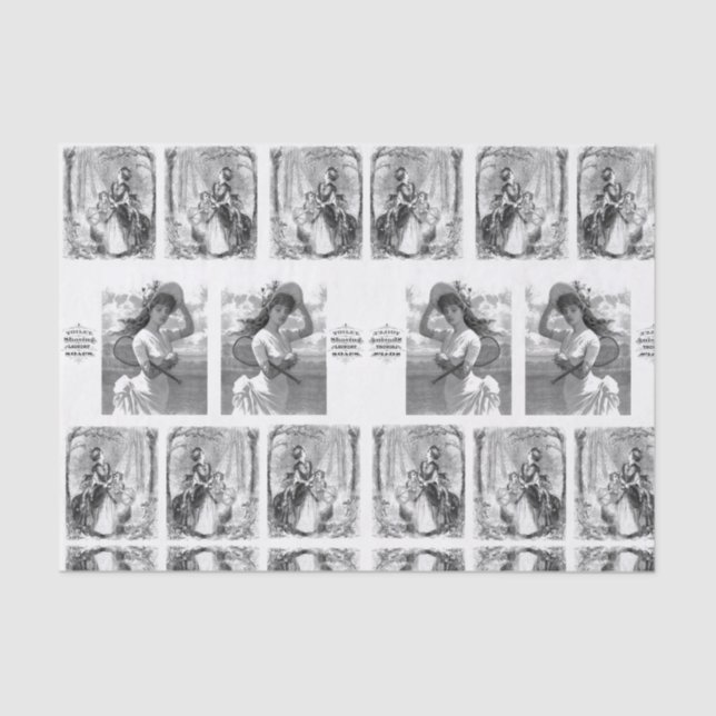 Decorative tissue paper vintage photos (Front)