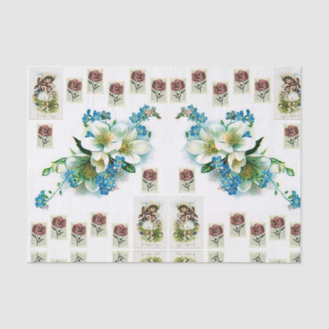 Decorative tissue paper vintage photos (Front)