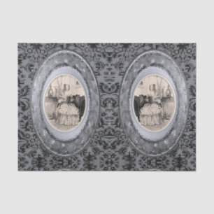 Decorative tissue paper vintage photos