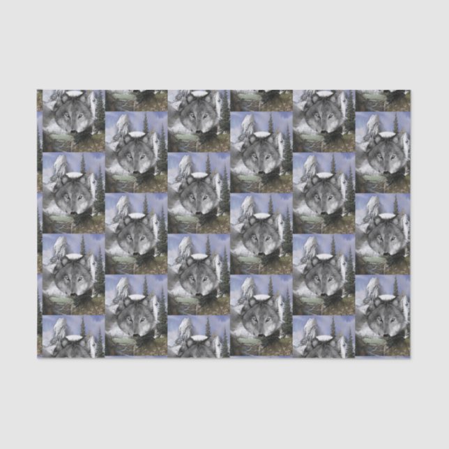 Decorative tissue paper Wolf (Front)
