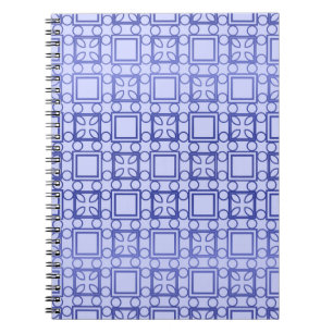 Decorative vintage style seamless geometric patter notebook