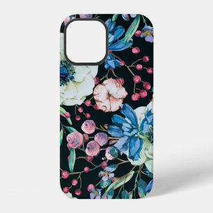 Decorative vintage watercolor natural seamless pat iPhone 12 case