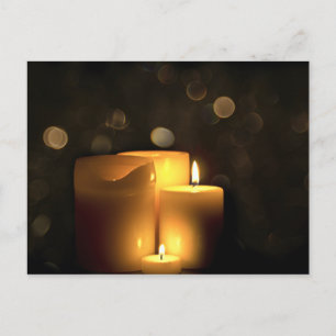 Decorative Votive Candles Postcard