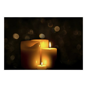 Decorative Votive Candles Poster