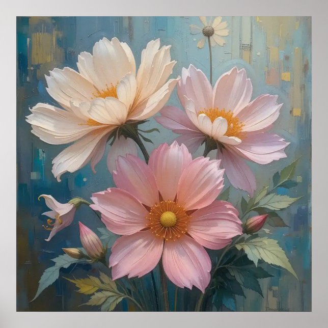 Decorative Wall Art - Floral Oil Painting #1  (Front)
