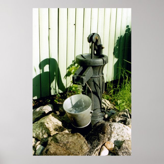 Decorative Water Pump Poster (Front)