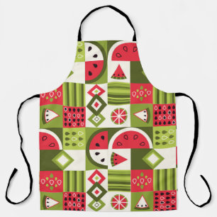 Decorative Watermelon Elements Art Print Apron