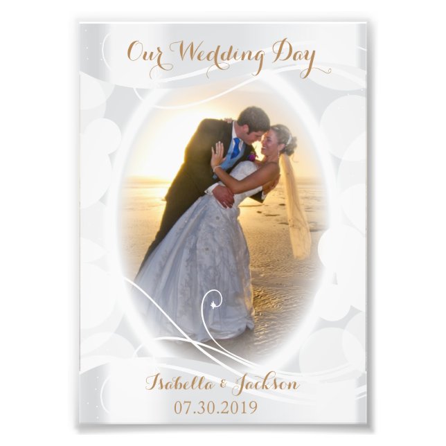 Decorative Wedding Day - Photo Template Print (Front)